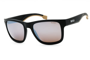 Hugo Boss 1496/S-087 ZV Black Rectangle Sunglasses 55mm