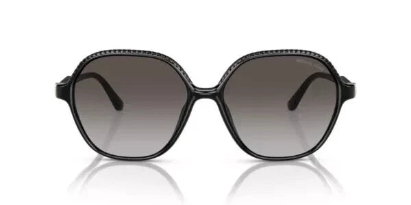 Michael Kors 0MK2186U-30058G-58 Black Rectangle SUNGLASSES 0mm Sunglasses