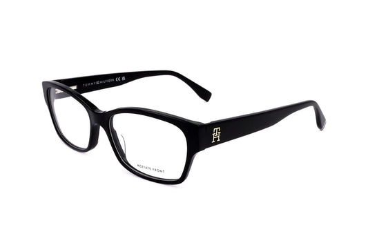 Tommy Hilfiger TH-2055 807 Black Rectangle Eyeglasses 56mm Eyeglasses