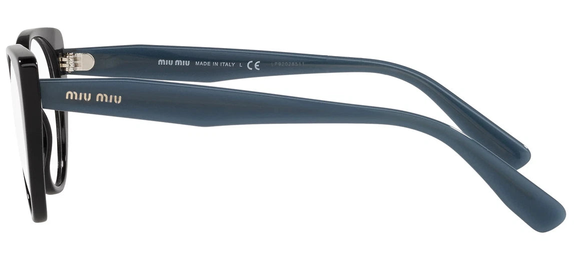 Miu Miu 0MU06TV-07O1O1-48 Black Full Rim EYEGLASSES 48mm Eyeglasses