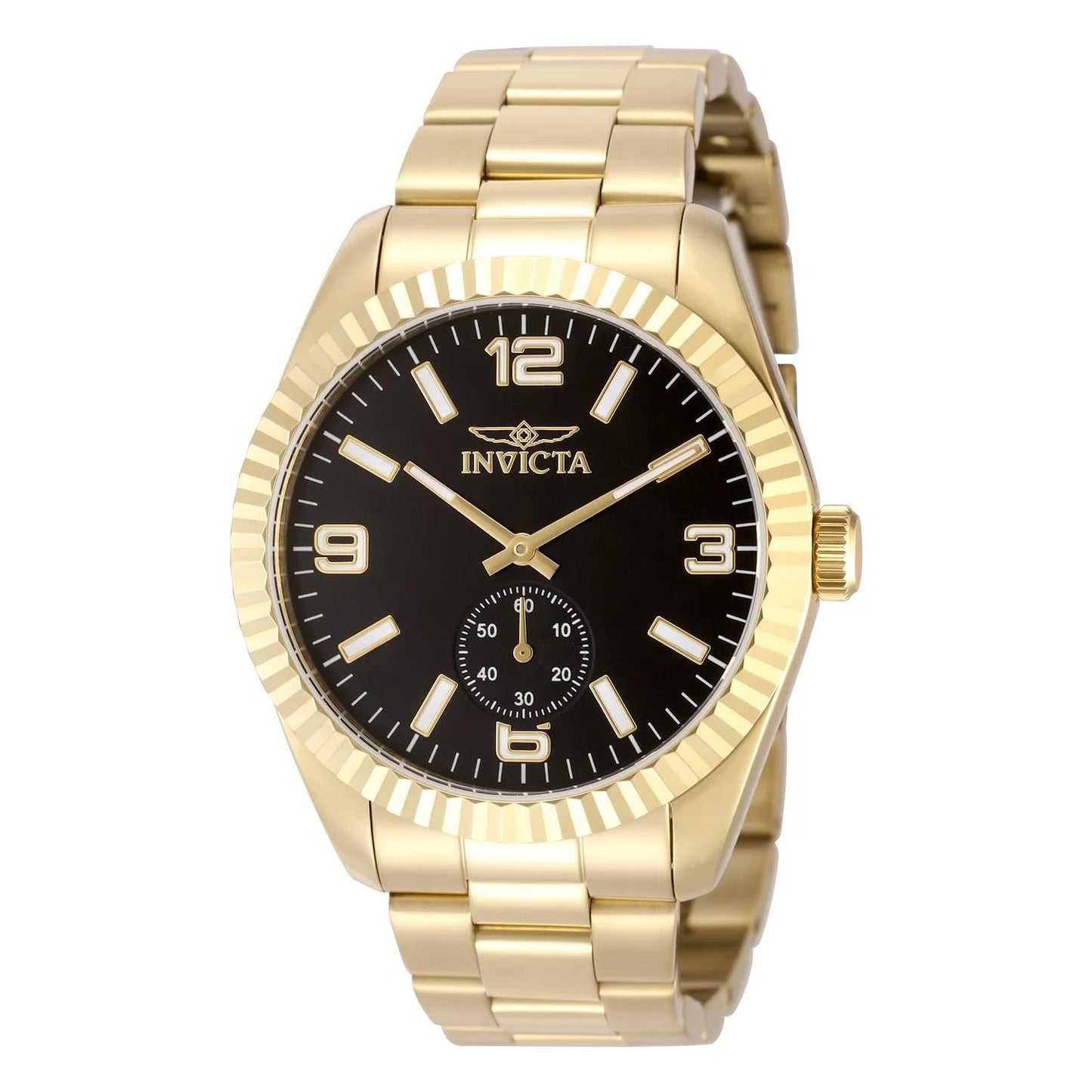Invicta 49389 49389 Watch - Black Dial Stainless Steel Band
