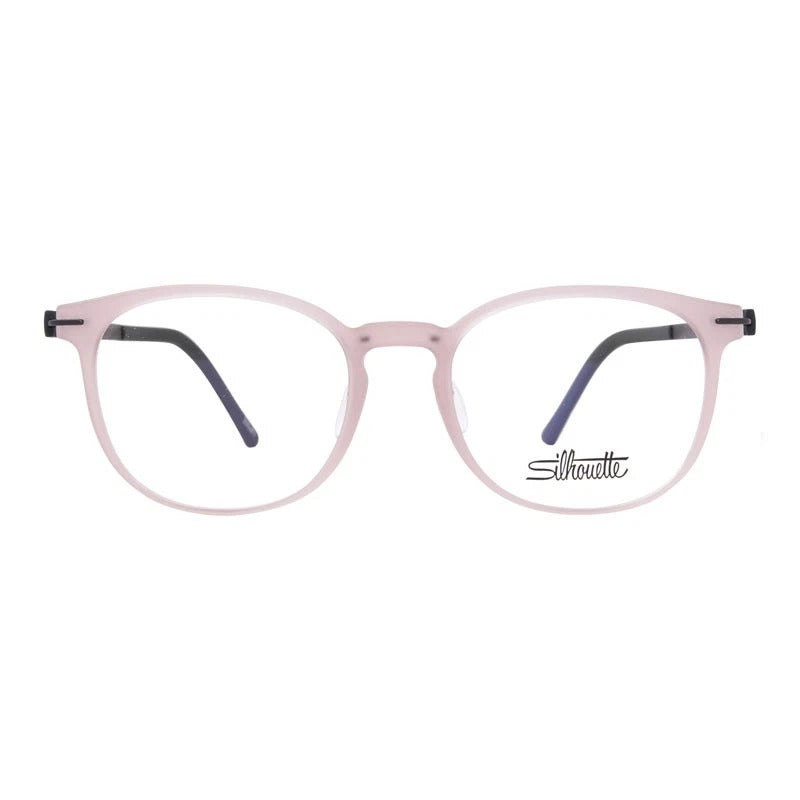 Silhouette Illusion Lite 1606/75-3032 eyeglasses in dark burgundy matte gold frame with clear lenses
