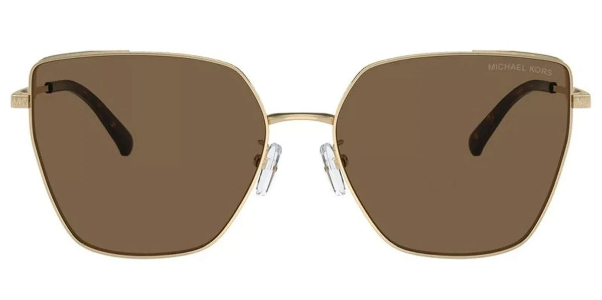Michael Kors 0MK1143D-101473-61 Light Gold Rectangle SUNGLASSES 61mm Sunglasses