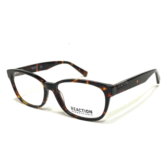 Kenneth Cole Reaction KC0942-052-54 eyeglasses in dark havana frame with clear lenses