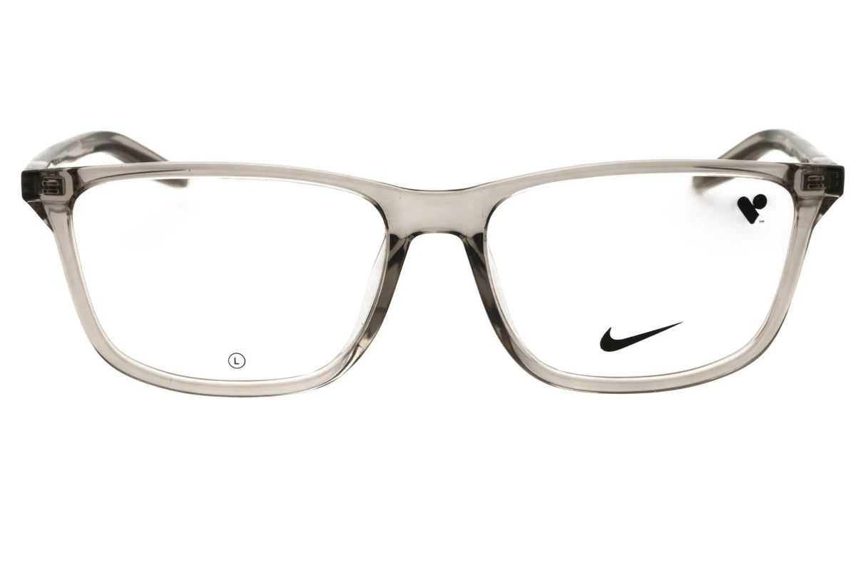 Nike NK7018N 085 Gray Rectangle Eyeglasses 56mm Eyeglasses