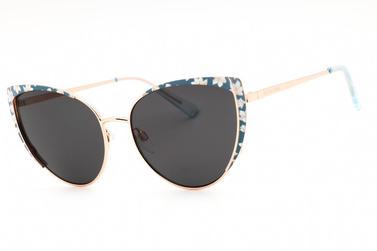 Draper James DJ9038-454 BLUE FLORAL Cat eye Sunglasses 57mm Sunglasses