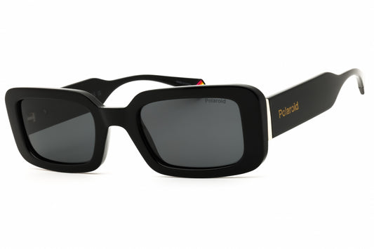 Polaroid Core PLD 6208/S/X-0807 M9 BLACK Rectangular Sunglasses 52mm Sunglasses