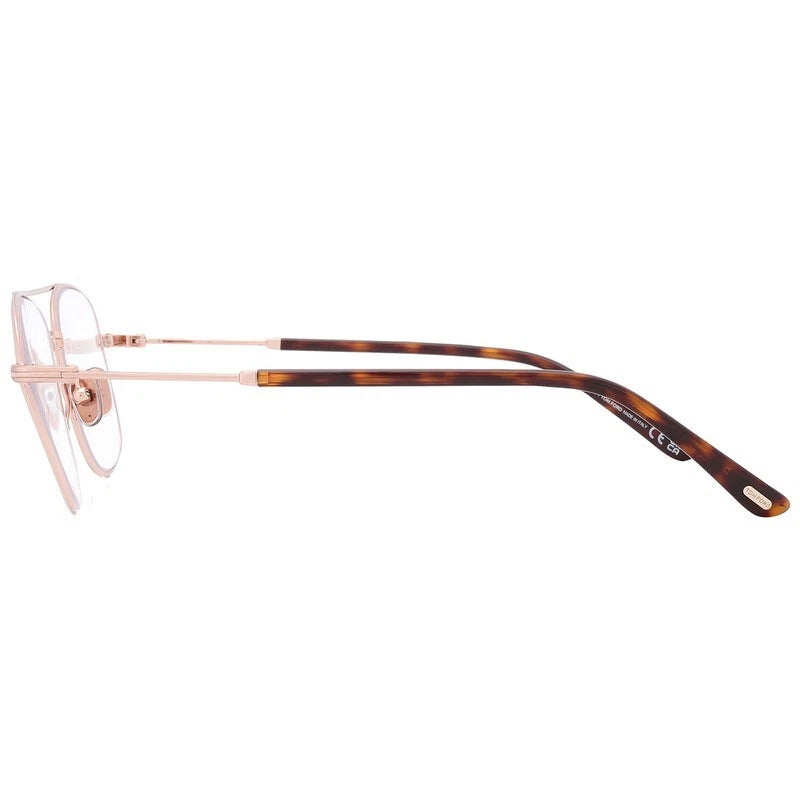 Tom Ford FT5830-B 028 Rose Gold Round Eyeglasses 54mm Eyeglasses