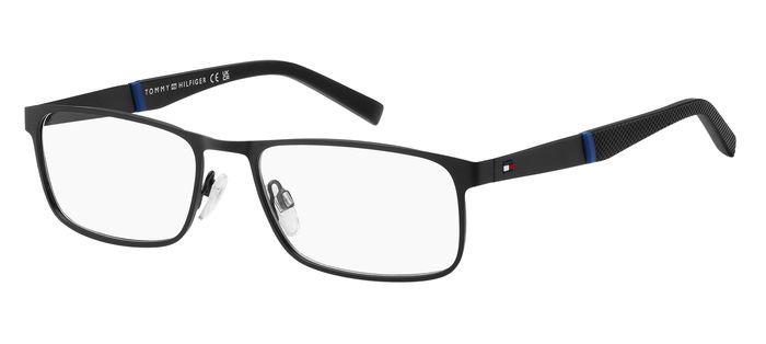 Tommy Hilfiger TH2082-003-56 Matte Black Rectangle Eyeglasses 56mm Eyeglasses