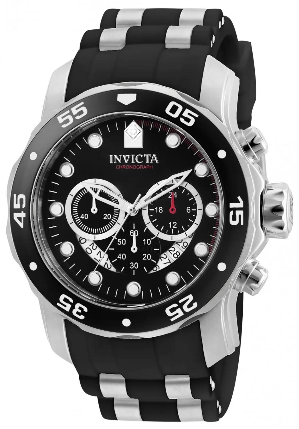 Invicta 6977 6977 Watch - Black Dial Polyurethane Band