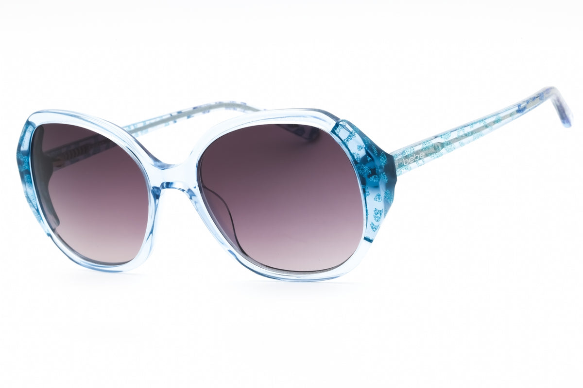 Bebe BB7245-422 BLUE ANIMAL Oval Sunglasses 54mm Sunglasses