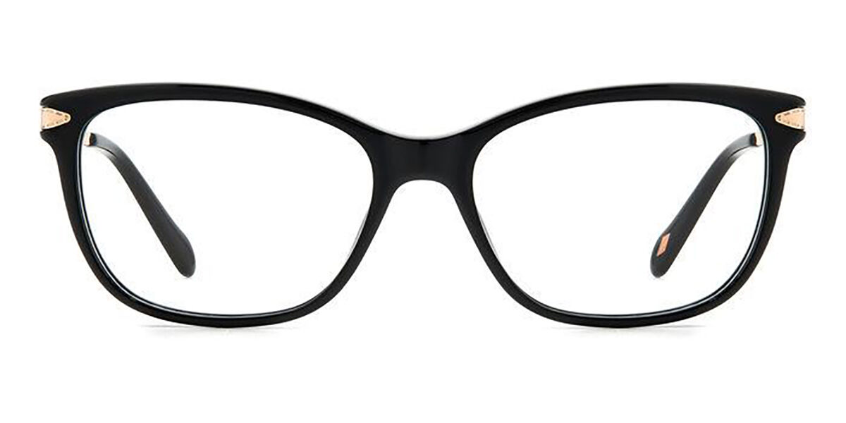 Fossil FOS-7150-807-53 Black Gold Rectangle Eyeglasses 53mm Eyeglasses