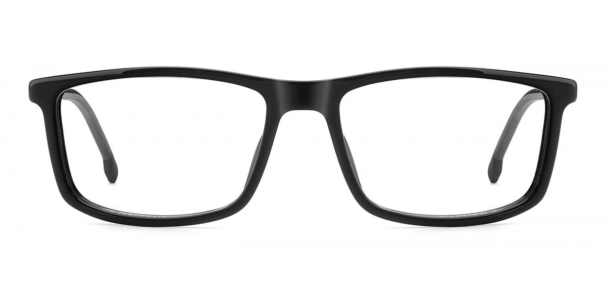Carrera CARRERA8912-08A-56 Black Grey Rectangle Eyeglasses 56mm Eyeglasses