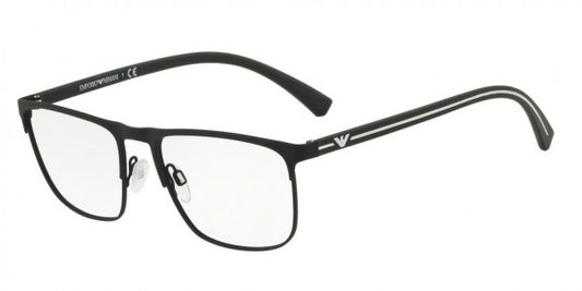 Emporio-Armani EA1079-3094 eyeglasses in matte black frame with clear lenses