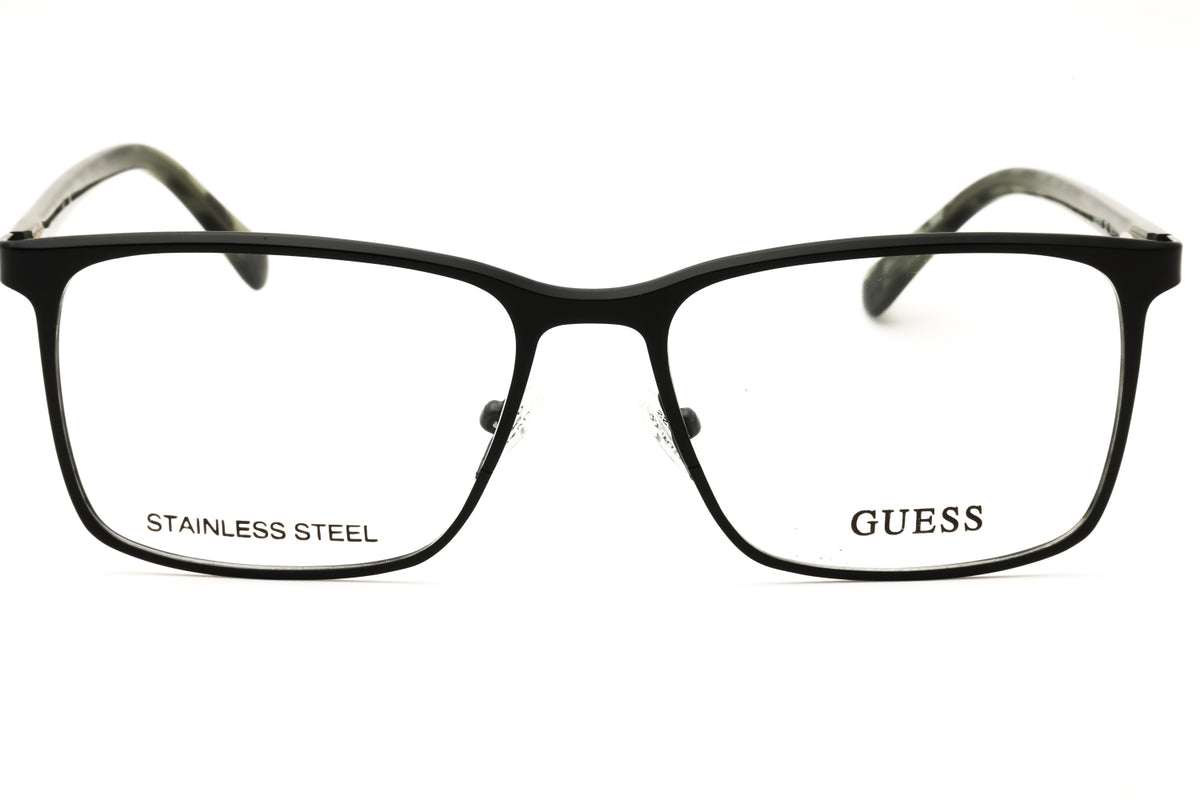 Guess GU50193-002 matte black Rectangular Eyeglasses 56mm Eyeglasses