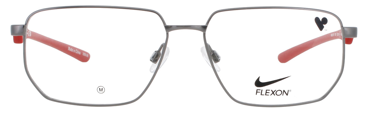 Nike 4317-076-55 GUNMETAL / RED  Men's Eyeglasses 55mm