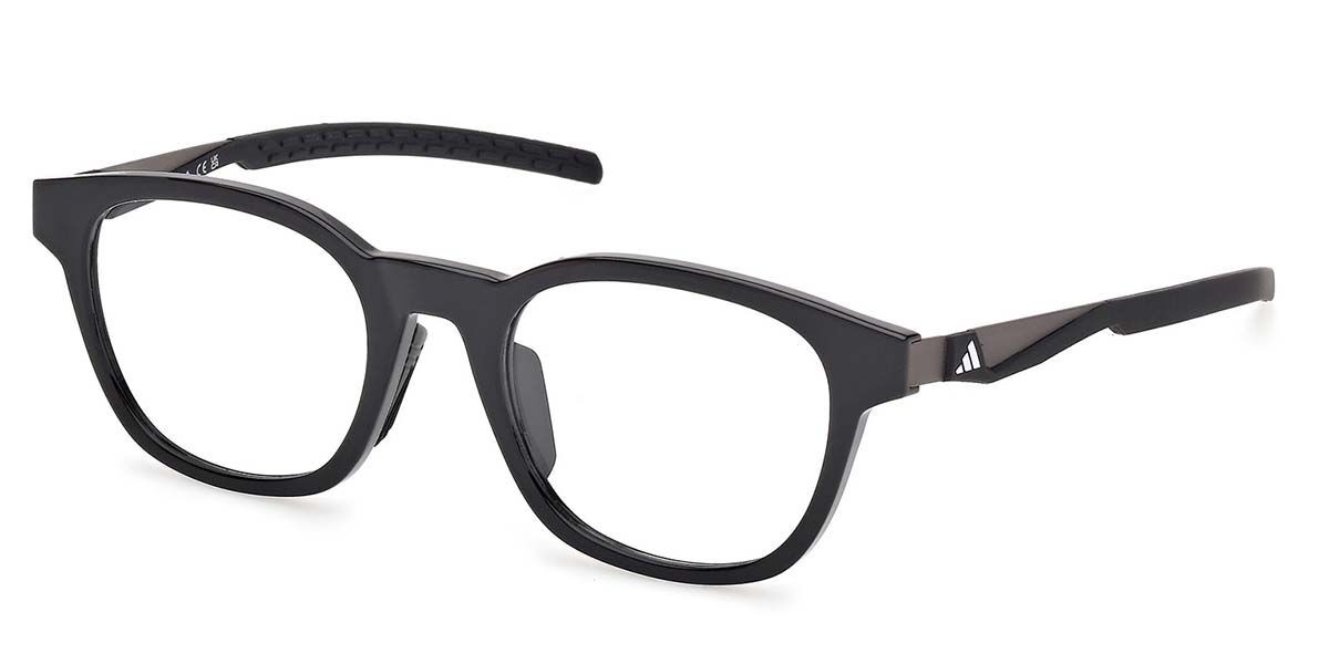 Adidas SP5100-V-001-50 Black Rectangle Eyeglasses 50mm Eyeglasses
