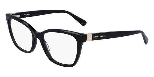 Longchamp LO2707-001 eyeglasses in black frame with clear lenses