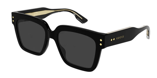 Gucci GG1084S-001 Black Rectangular Sunglasses 54mm Sunglasses