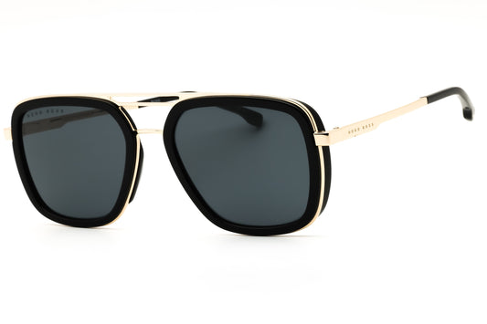 Hugo Boss BOSS 1235/S-0807 IR BLACK Rectangular Sunglasses 55mm