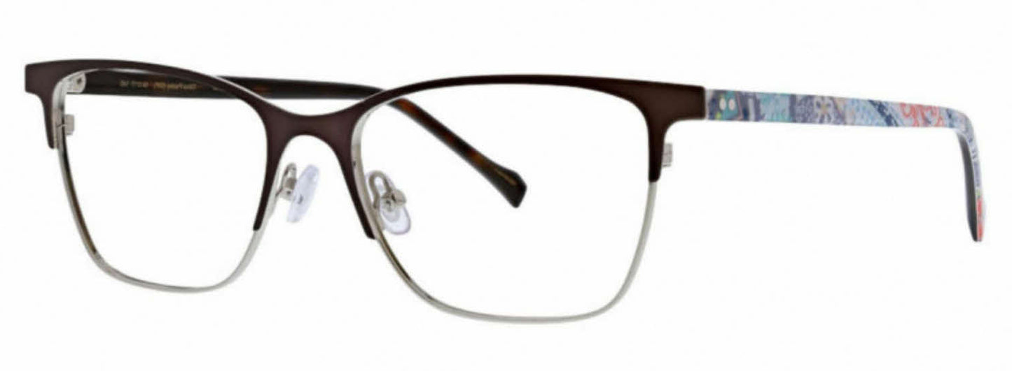 Vera Bradley Palmer Citrus Paisley 5417 54mm New Eyeglasses