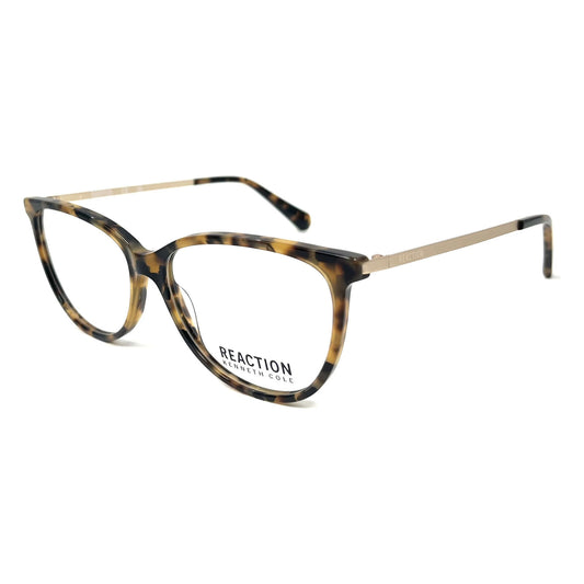 Kenneth Cole Reaction KC0955-053-53 eyeglasses in blonde havana frame with clear lenses