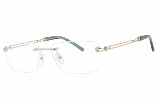 Charriol PC75088-C02 eyeglasses in shiny silver frame with clear lenses