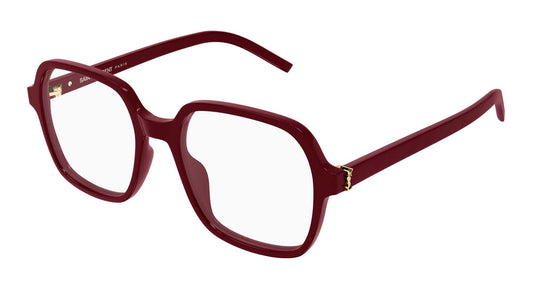 Yves Saint Laurent SL M190-005 Red Rectangular Eyeglasses 54mm Eyeglasses