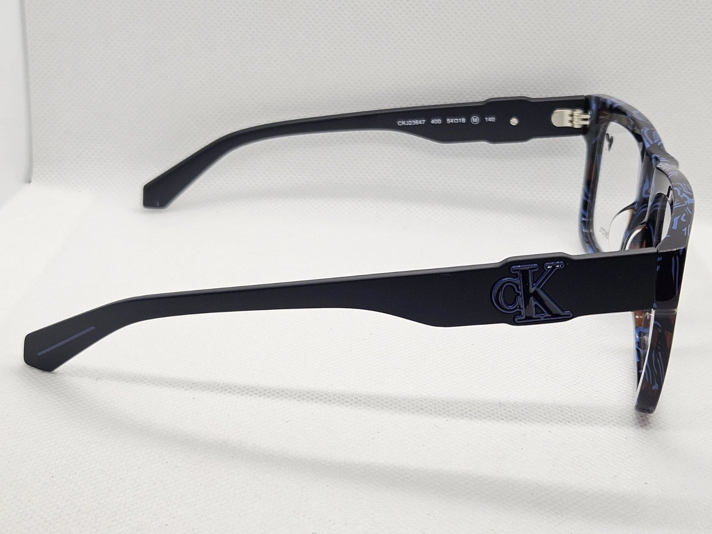 Calvin Klein Jeans CKJ23647-400-54 eyeglasses in blue frame with demo lenses