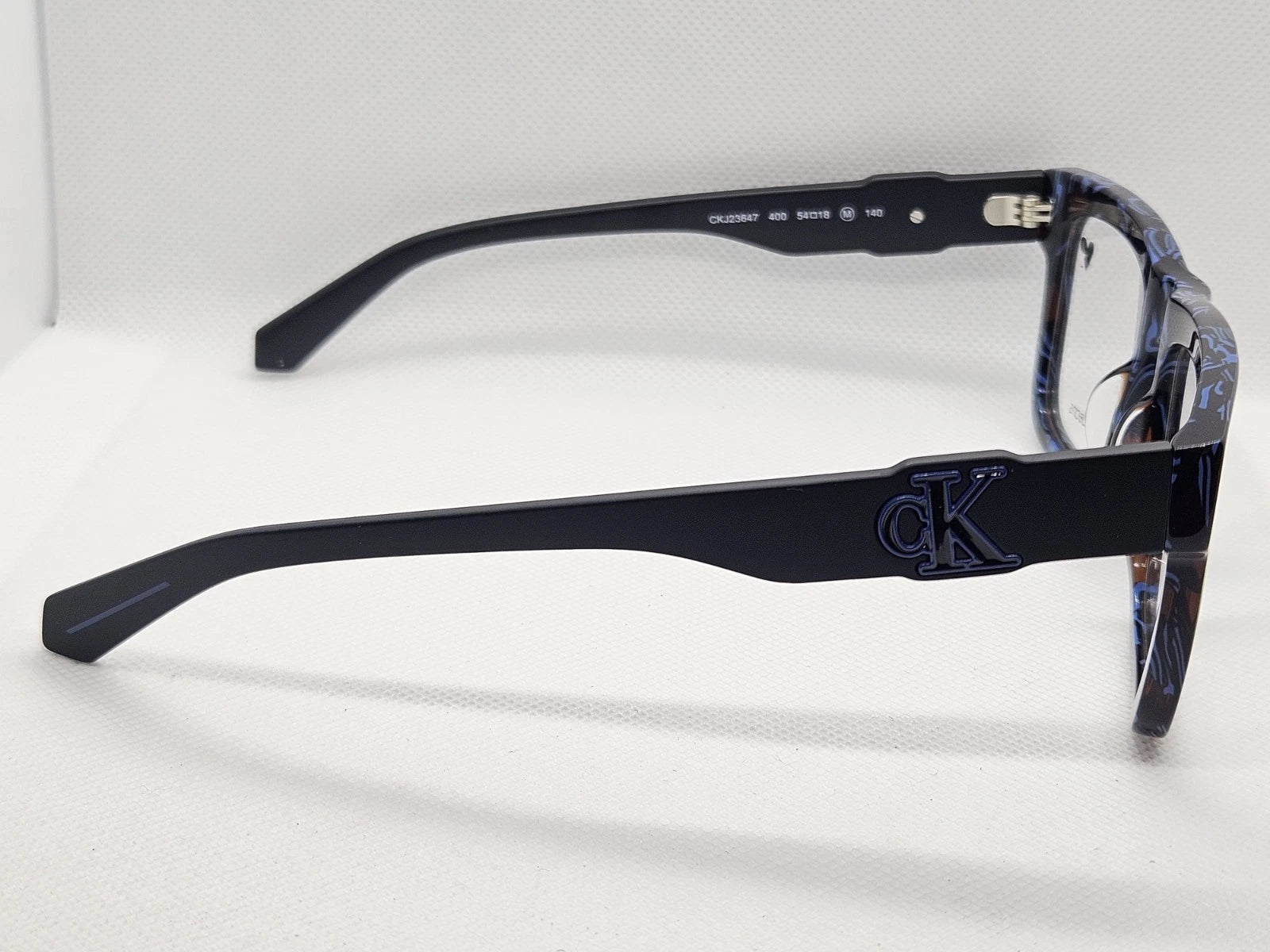 Calvin Klein Jeans CKJ23647-400-54 eyeglasses in blue frame with demo lenses