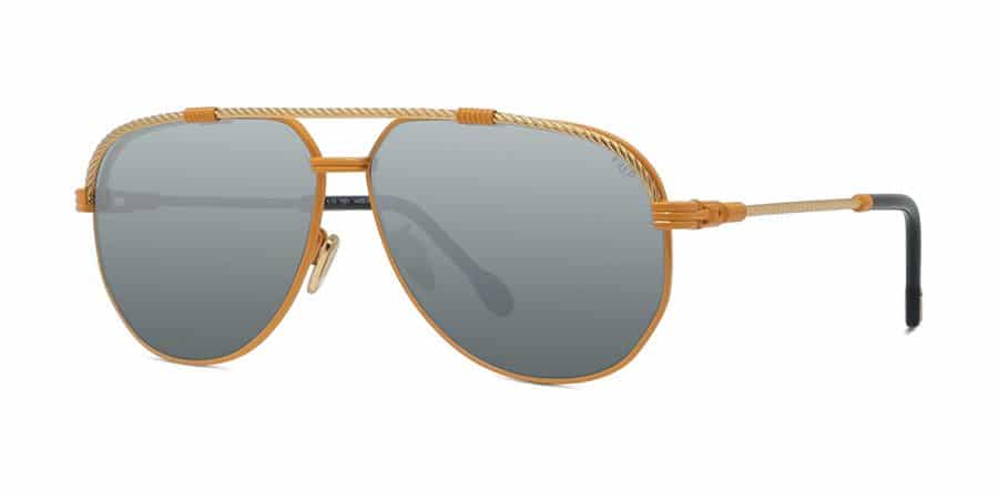 Fred FG40024U-42C-60 Gold Yellow Silver  Sunglasses 60mm Sunglasses