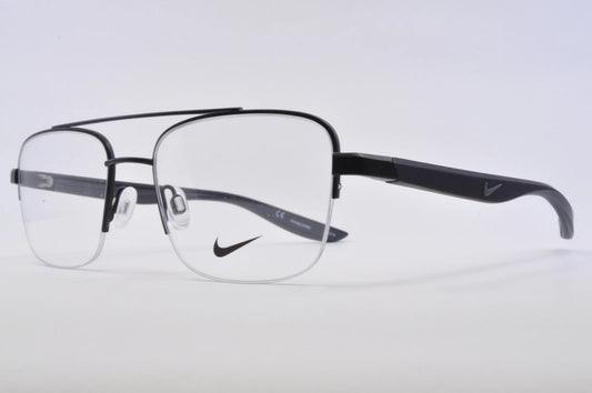 Nike 8151-001 eyeglasses in black frame with clear lenses