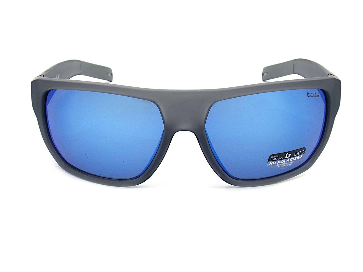 Bolle 12661 Grey Crystal Matte Square Sunglasses 58mm Sunglasses