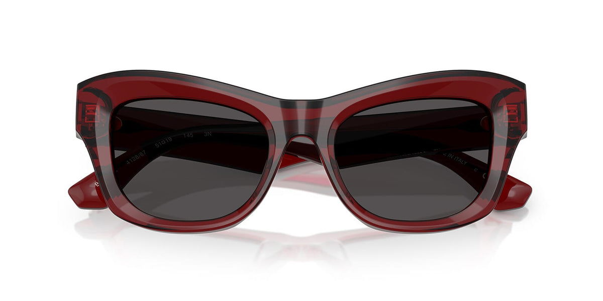 Burberry 0BE4442U-412887 sunglasses in pink frame with dark grey lenses