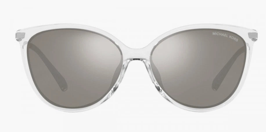 Michael Kors 0MK2184U-30156G-58 Clear/Gradient Grey Polarized Round SUNGLASSES 58mm Sunglasses