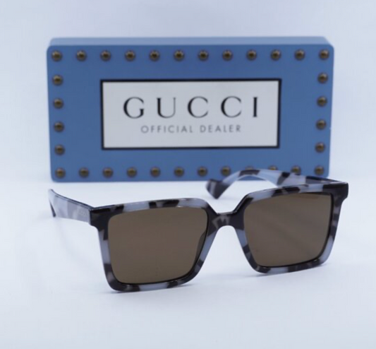 Gucci GG1540S-005 Grey Square Sunglasses 55mm