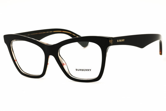 Burberry 0BE2416-4121 eyeglasses in black on vintage checkered frame with clear lenses