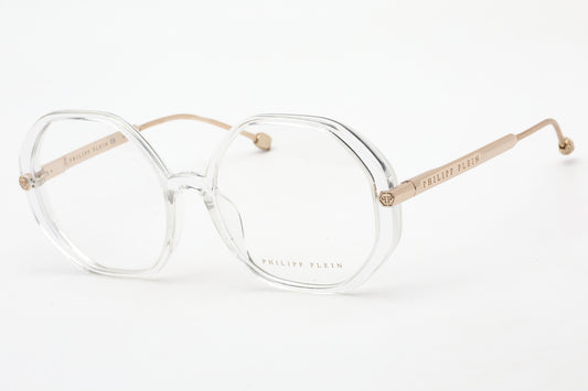 Philipp Plein VPP053S-880 eyeglasses in shiny crystal frame with clear demo lenses