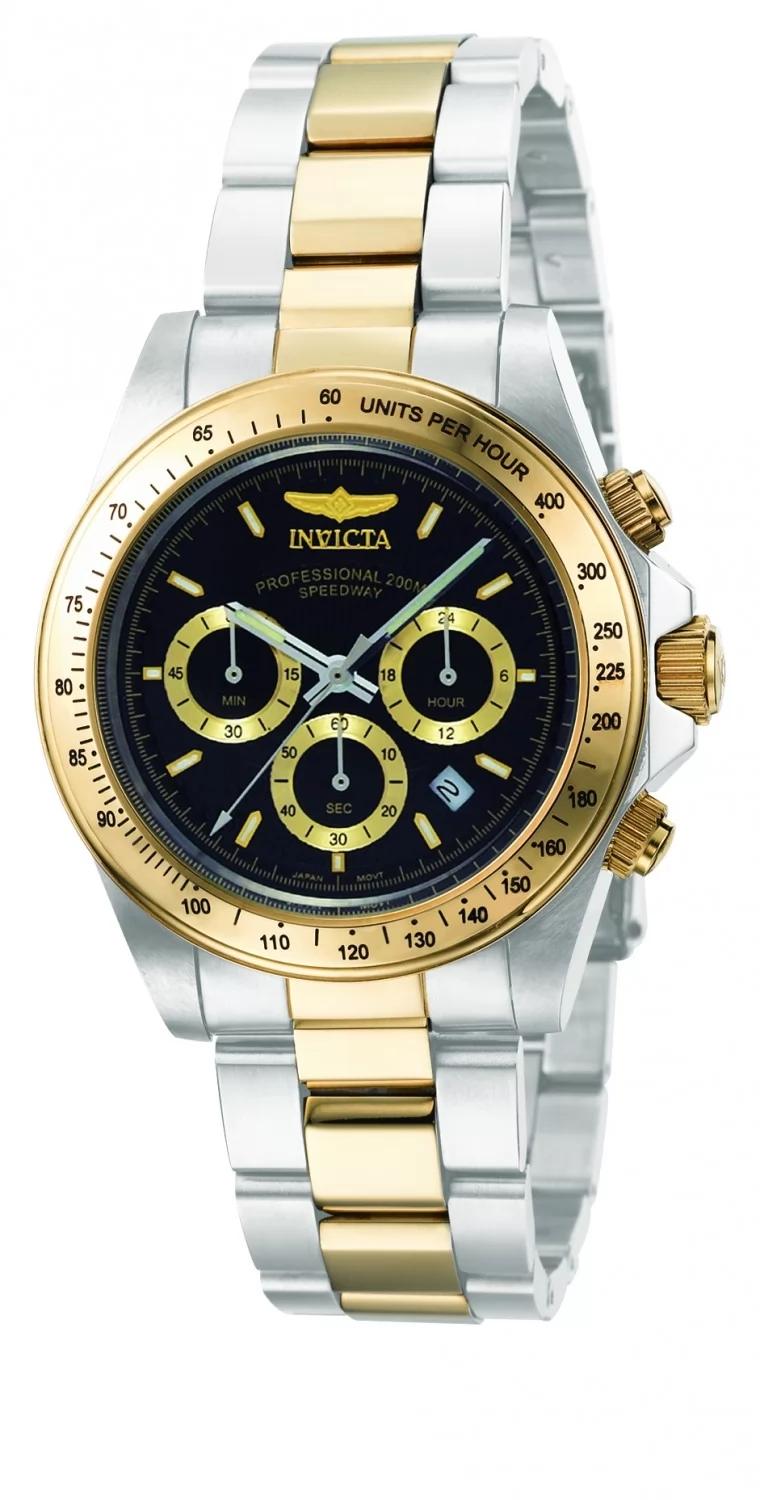 Invicta 9224 9224 Watch - Black Dial Stainless Steel Band