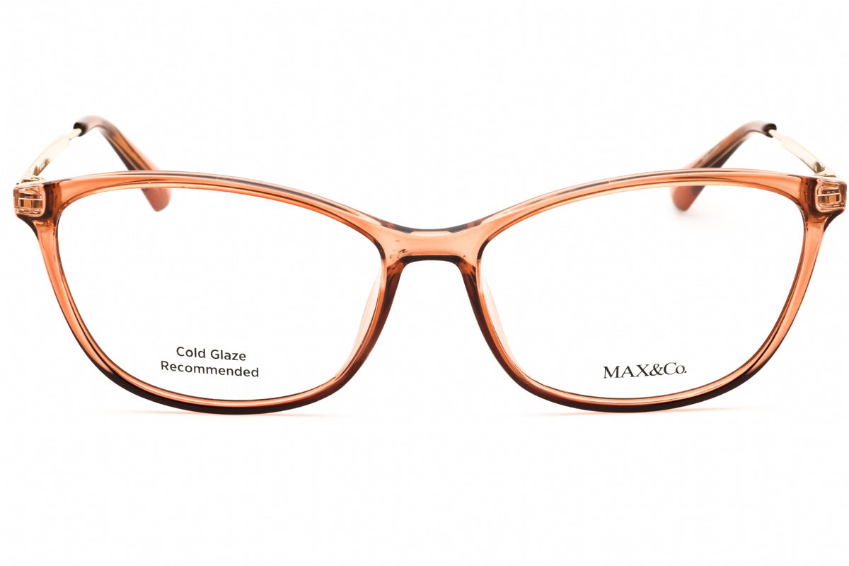Max & Co MO5083-045 shiny light brown Cat eye Eyeglasses 56mm Eyeglasses