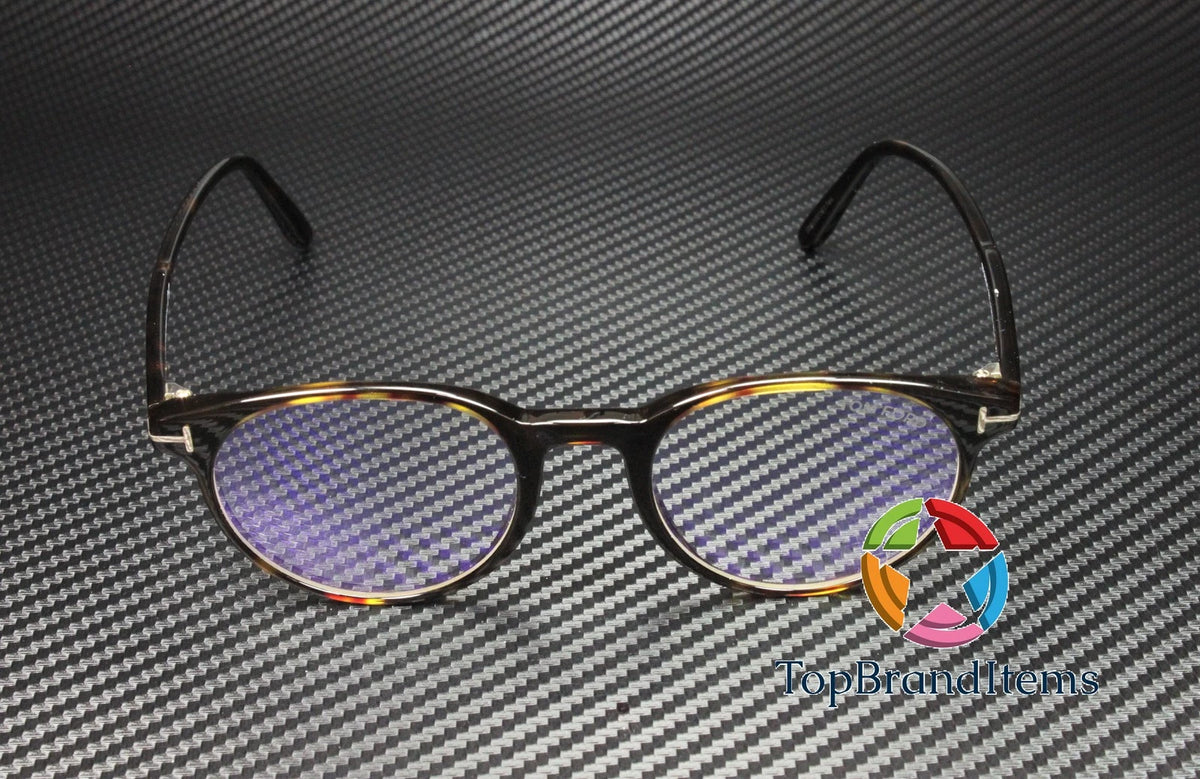 Tom Ford FT5695-B 052 Brown Rectangle Eyeglasses 49mm Eyeglasses
