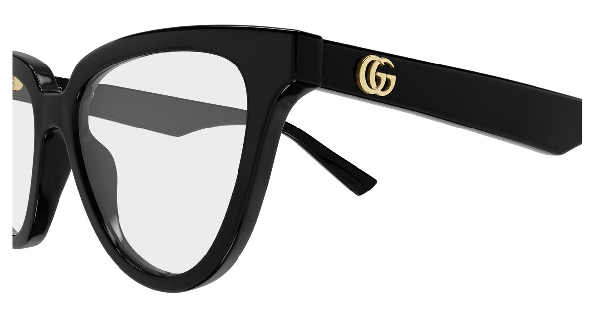 Gucci GG2179o-001 eyeglasses in black frame with clear lenses