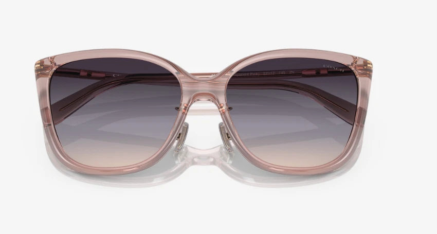 Coach 0HC8345-5552U7-57 Pink Rectangle SUNGLASSES 0mm Sunglasses