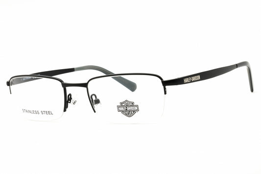 Harley Davidson HD50098-002 Black Rectangle Eyeglasses 54mm Eyeglasses