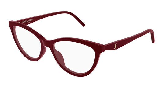 Yves Saint Laurent SL M185-005 Red Cat Eye Eyeglasses 55mm Eyeglasses
