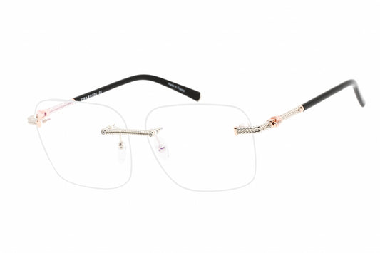 Charriol PC71044-C02 eyeglasses in shiny silver frame with clear lenses