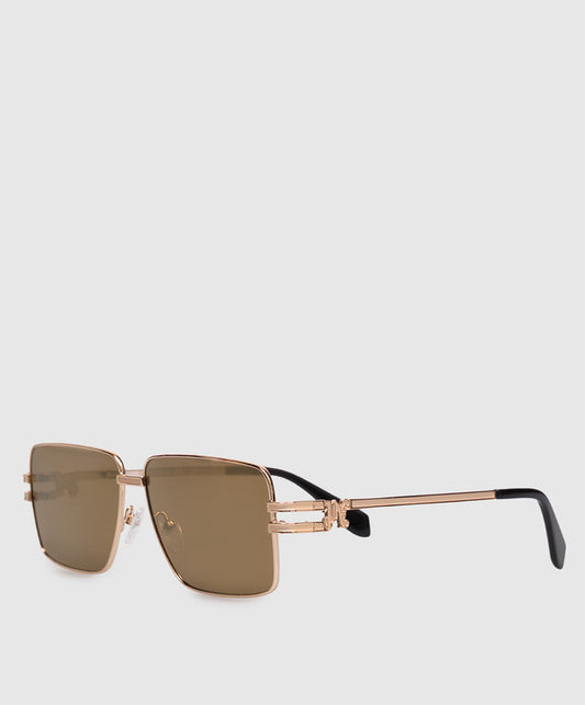 Palm Angels PA2003767659 Shiny Gold Square Sunglasses 59mm