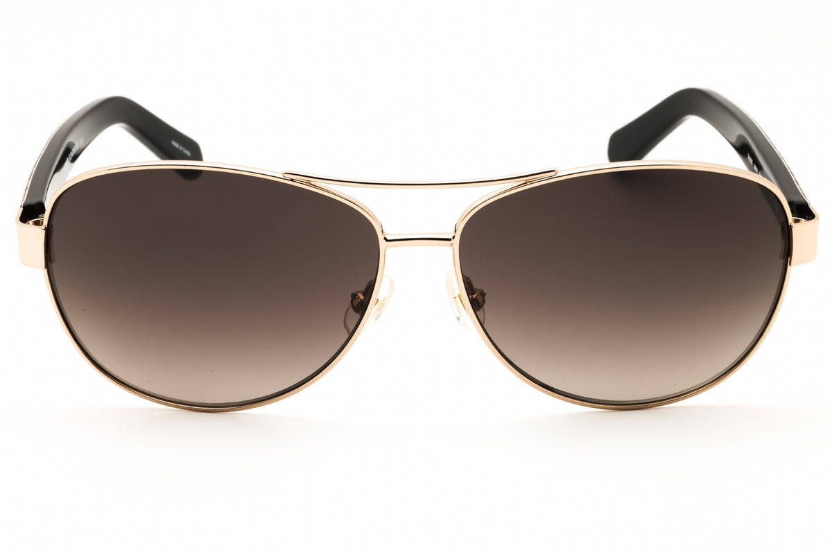 Kate Spade DALIA2/S-094R HA GOLD PATTERN BEIGE Aviator Sunglasses 58mm Sunglasses