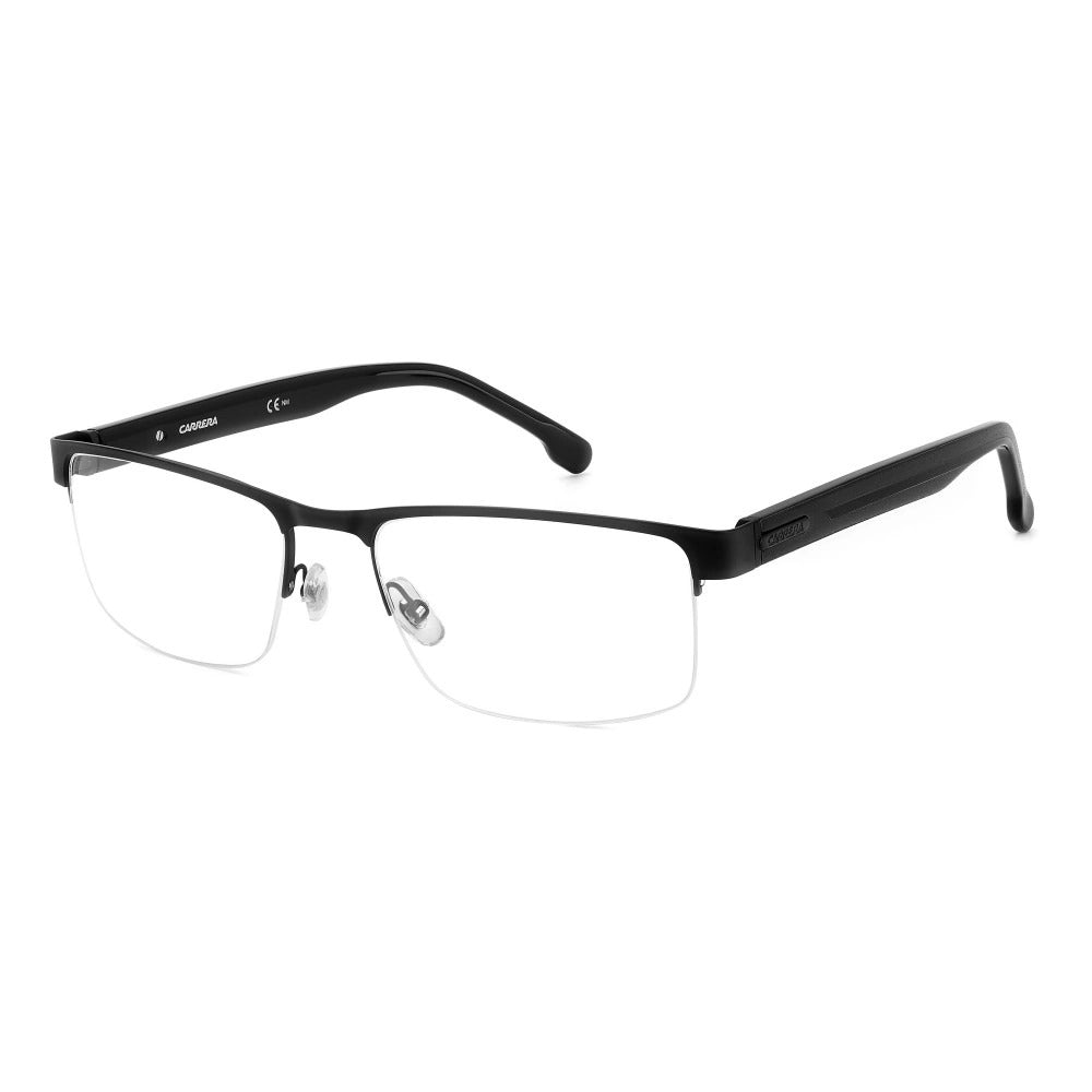 Carrera 8888-003 eyeglasses in matte black frame with clear lenses