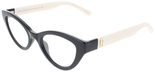 Marc Jacobs MARC-651-080S-49 eyeglasses in black frame with clear lenses